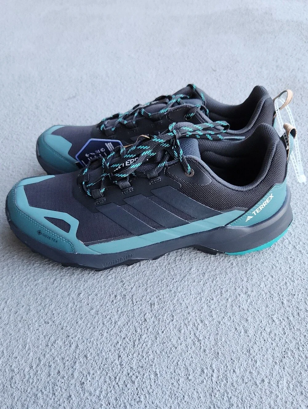 ADIDAS Terrex Skychaser AX5 Gore-tex Hiking Shoes Mens 11 US Blue Green JQ2209